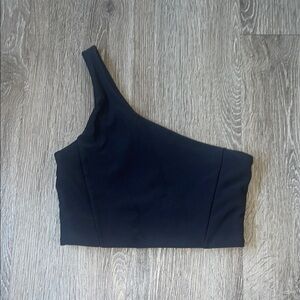 Wilo one shoulder sports bra size xs in black